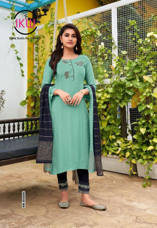 Ikw Hazel Vol 1 Viscose Designer Readymade Suit